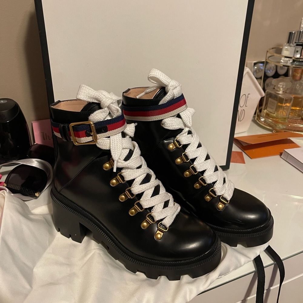 Gucci combat boots